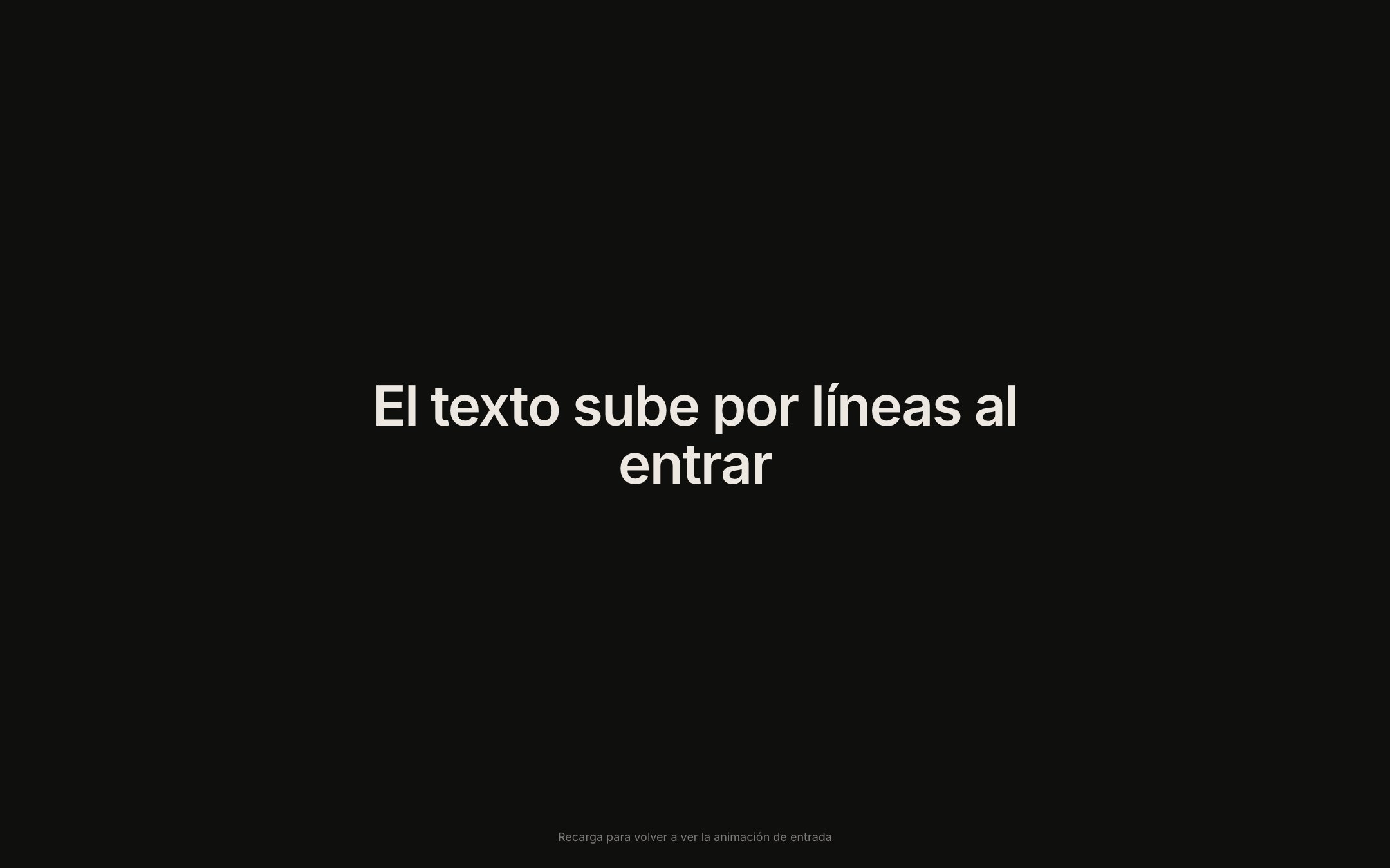 Slide Up Text